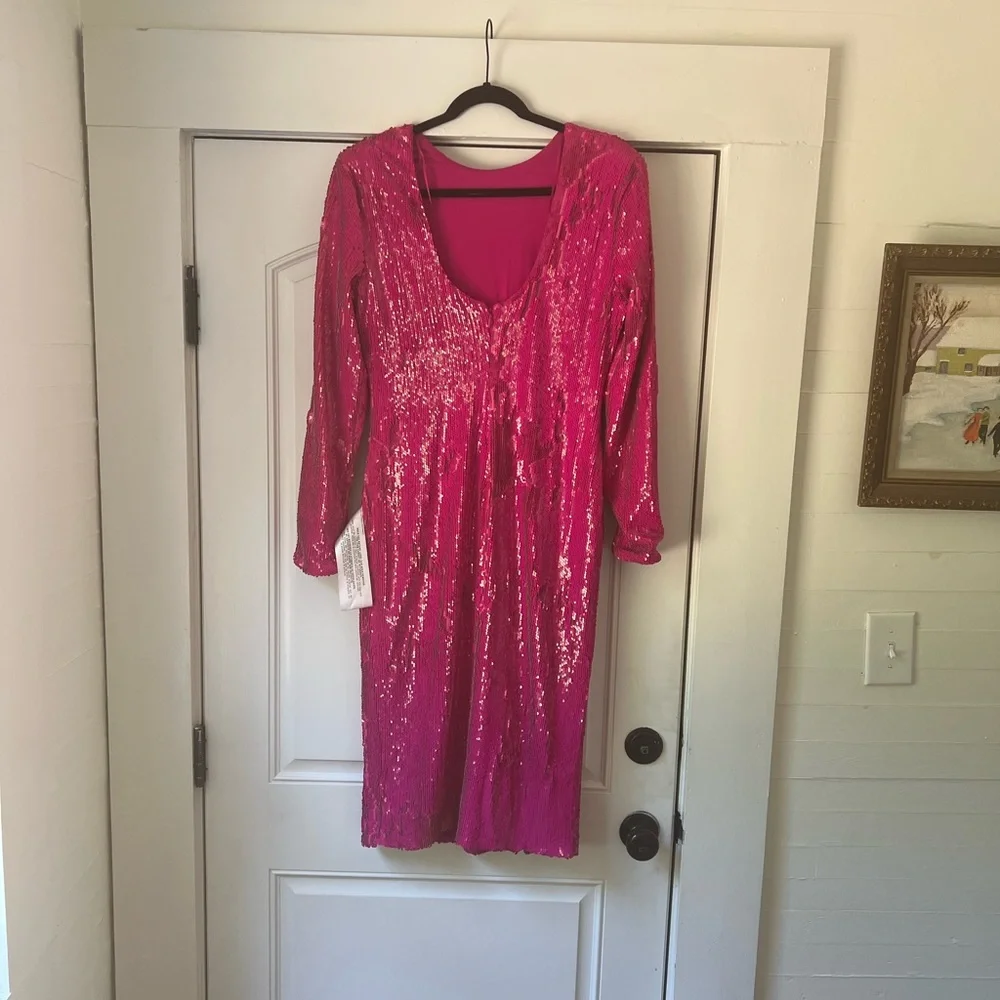Dress the Population Pink Sequin Dress - Picture 7 of 7